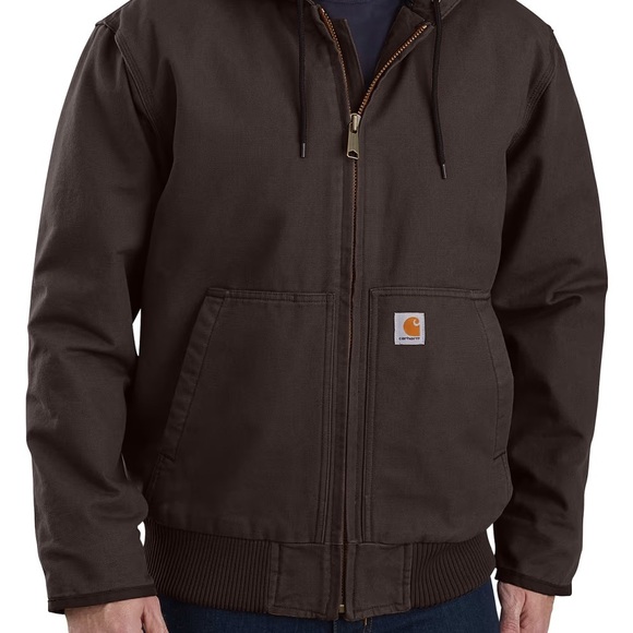 CARHARTT MEN'S INSULATED ACTIVE JAC - LOOSE FIT - WASHED DUCK - 3 WARMEST RATING - Picture 3 of 14